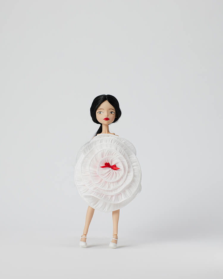 Ning Lau手工訂製娃娃 - 圓形小禮服