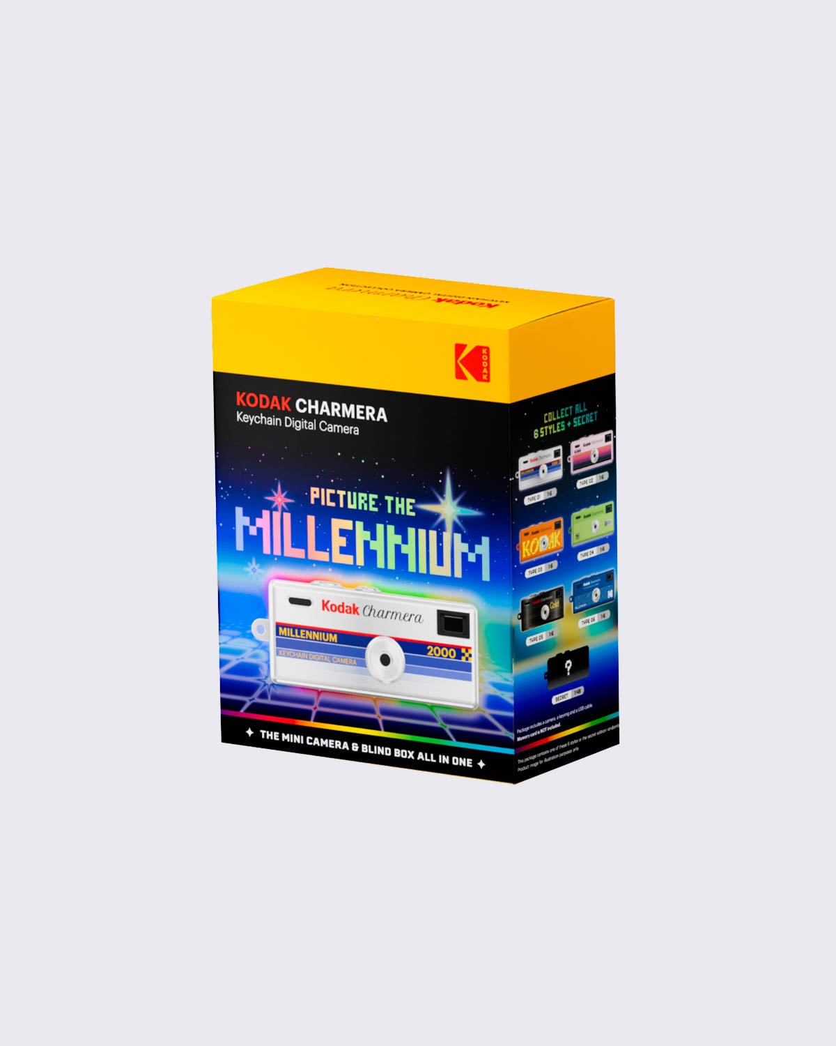 KODAK CHARMERA Keychain Digital Camera Blind Box-MILLENNIUM (1pc), , large