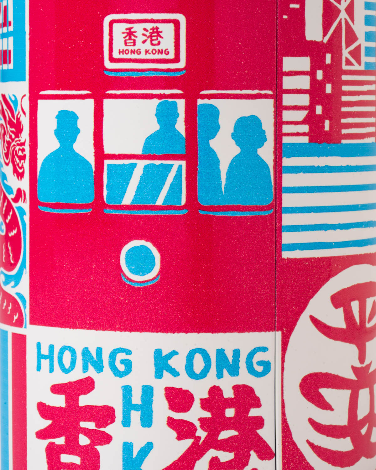 CAMEL, 450ML GLASS VACUUM FLASK "MODERN HK CULTURE" DESIGNED BY CEDRIC, 香港文化系列 by Cedric, large