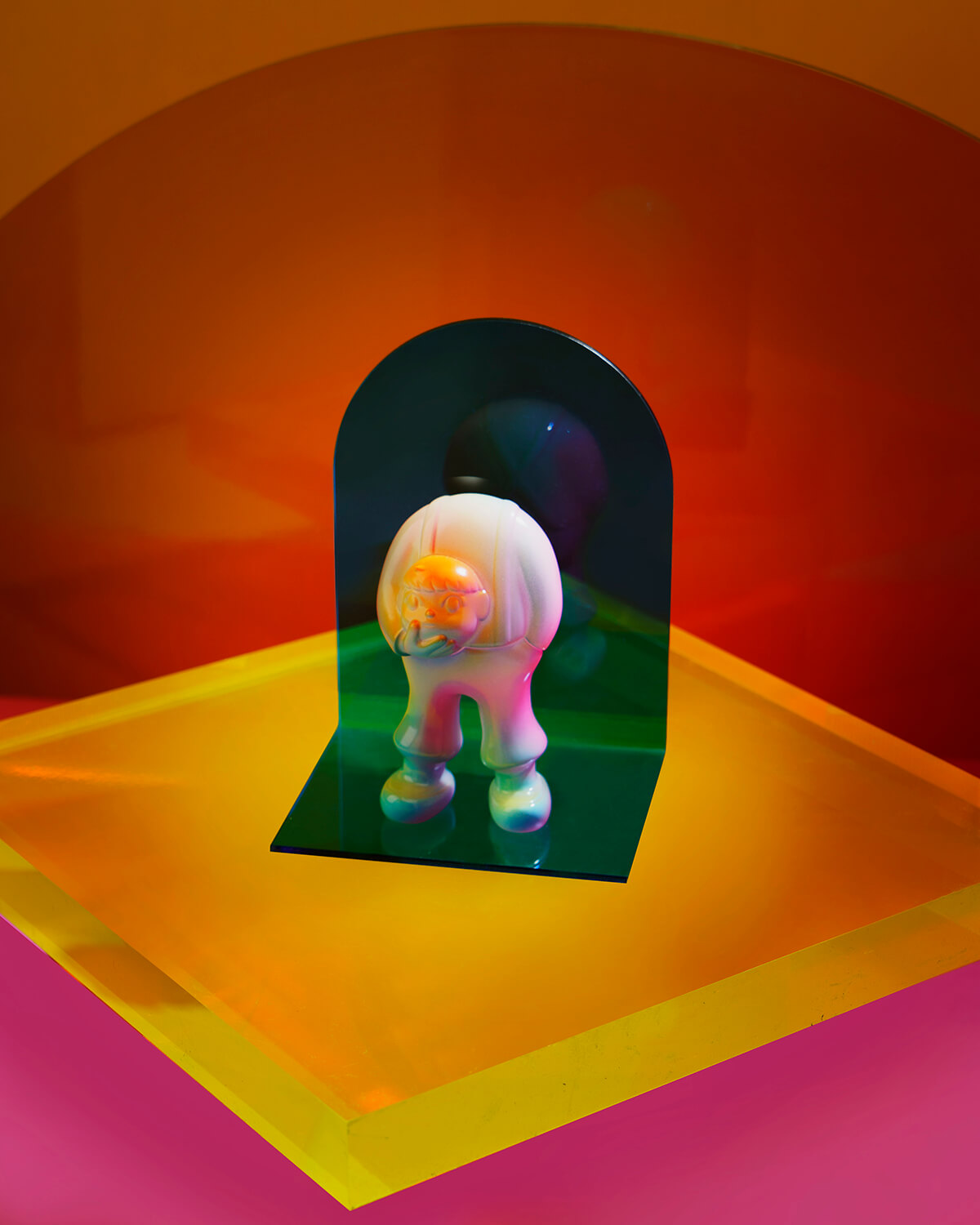 Kongkee 'Flower In The Mirror' Limited Edition LeeeeeeToy Figure, Glow in Dark, large