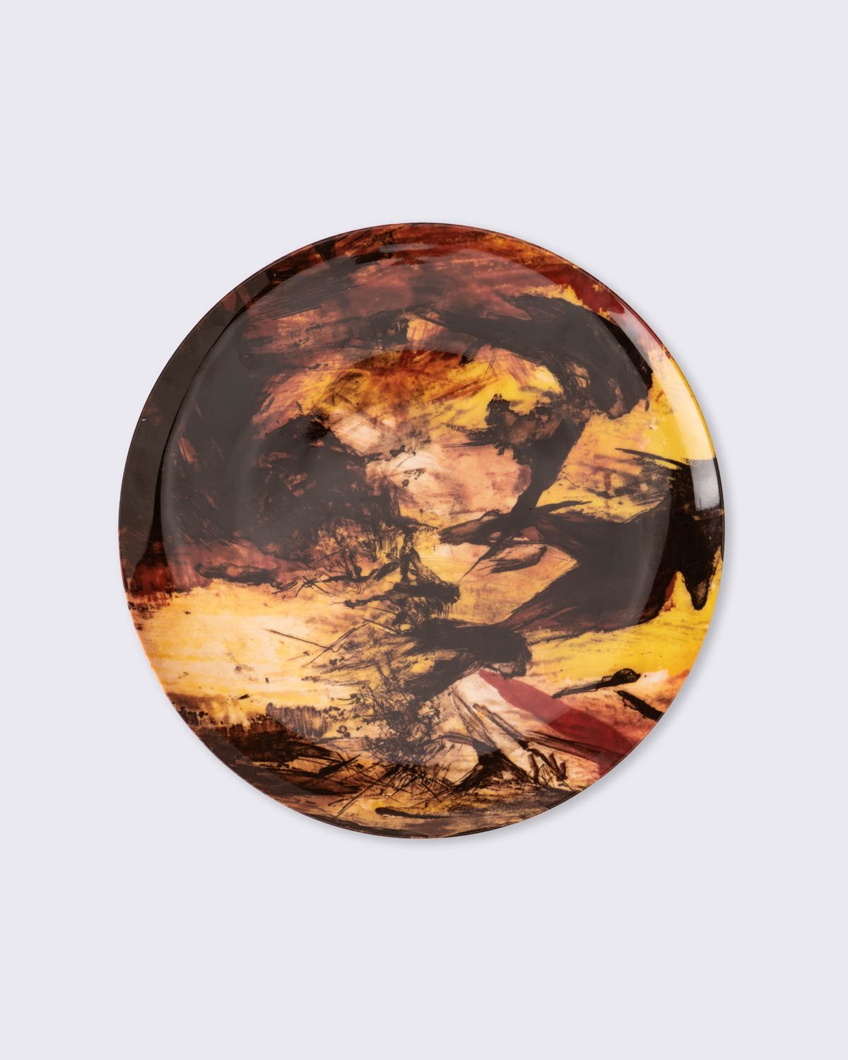 Zao Wou-Ki Ceramic Plate, 'Untitled' 1969, large