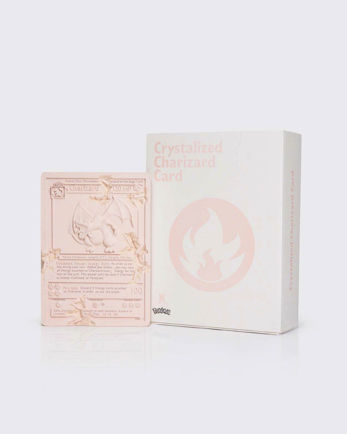 Daniel Arsham × Pokémon Crystalized Charizard Card (Pink)