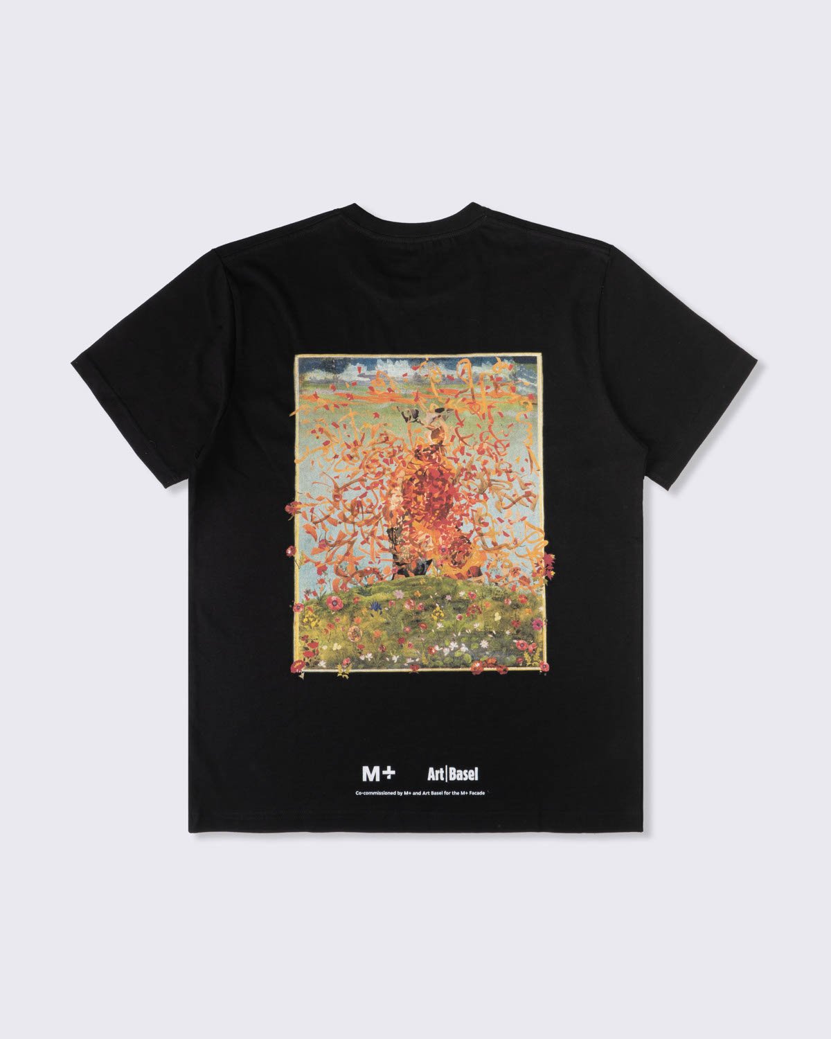 M+ and Art Basel Exclusive: Shahzia Sikander &lsquo;3 to 12 Nautical Miles&rsquo; T-Shirt, Black, large