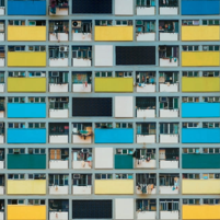 吳爾夫 《密度建築》 磁石, 《建築密度 #8b》, swatch