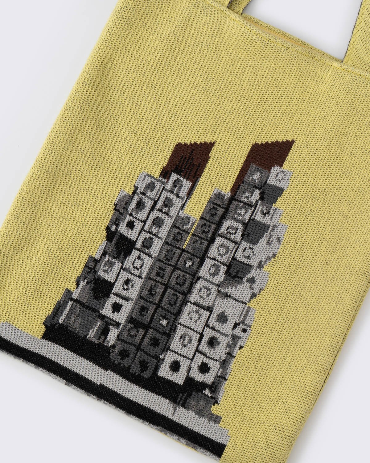 NAKAGIN, KNITTED BAG, Yellow, large