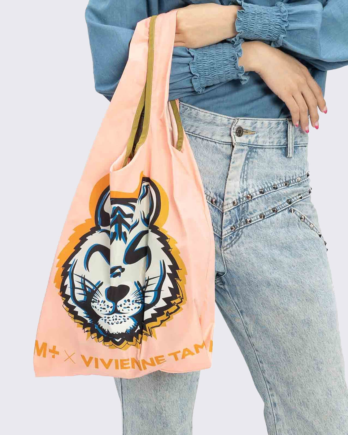 Vivienne Tam 'Pop Pop Tiger' Foldable Shopper