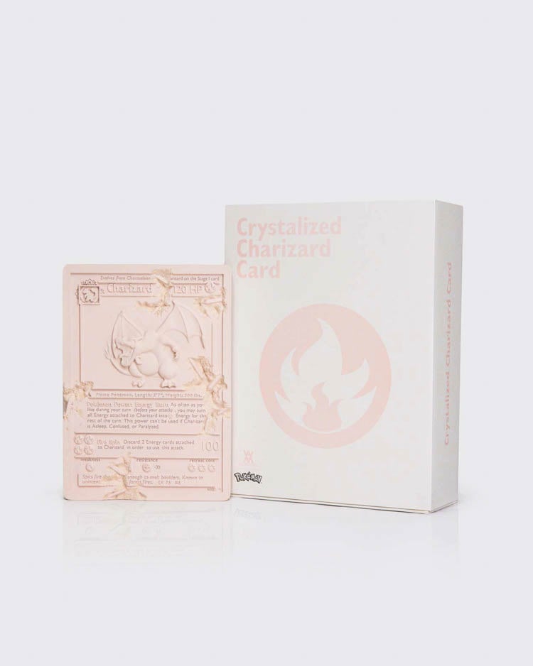 Daniel Arsham × Pokémon Crystalized Charizard Card (Pink)