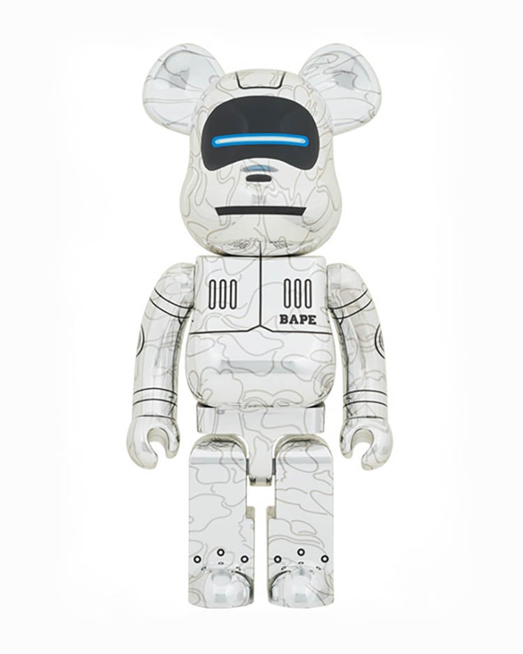 BE@RBRICK SORAYAMA X BABY MILO® SILVER