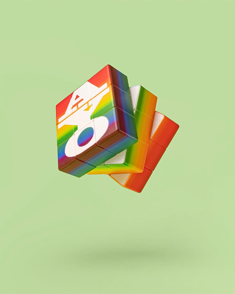 Ay-O 'Hong Hong Hong' Rubik's Cube