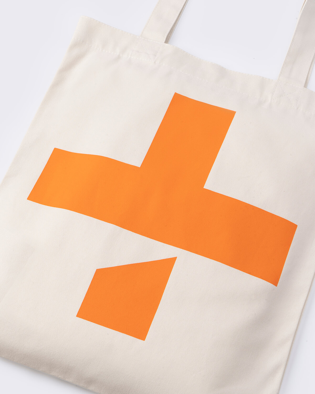 M+ Tote Bag, Orange, large
