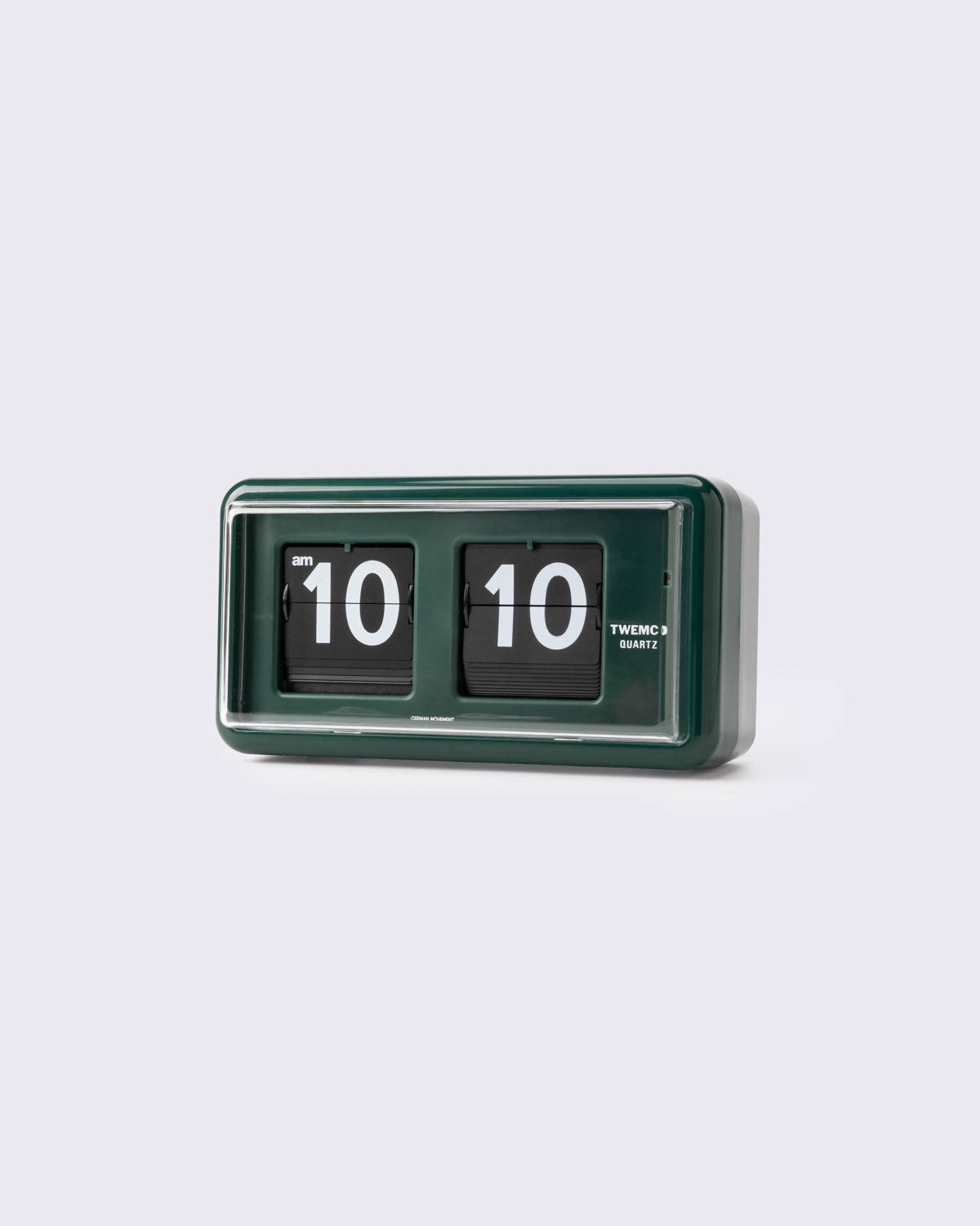 TWEMCO QT-30 Table Clock, Green, large