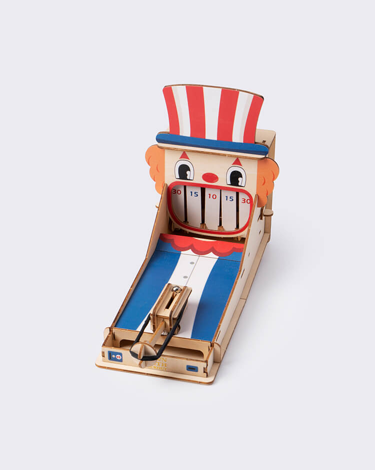 Team Green Jigzle Wooden Puzzle, Clown Tooth Knockout