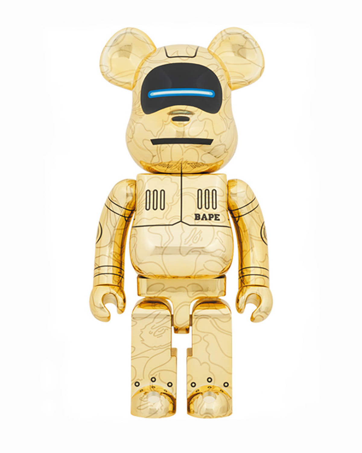 BE@RBRICK SORAYAMA X BABY MILO® GOLD