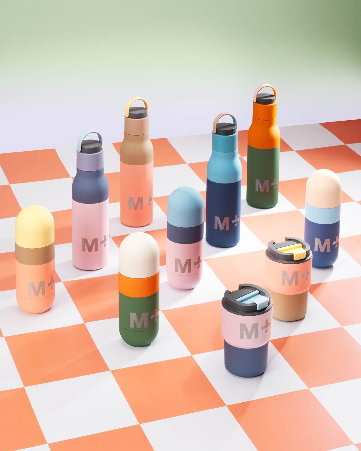 M+ 隨行杯, 粉紅色/海軍藍, large