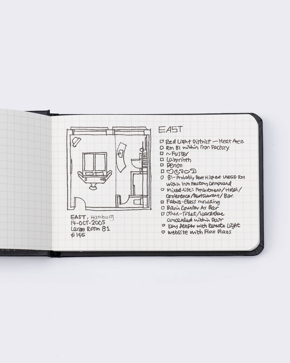 Gary Chang 'Hotel Floor Plan' Pocket Notebook