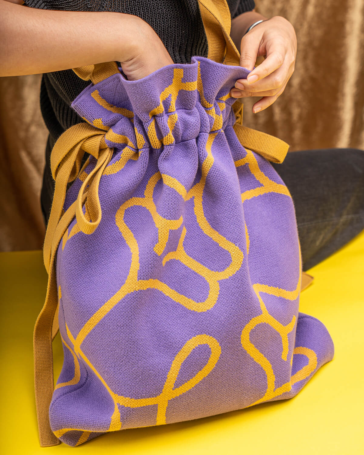 Madame Song Tote Bag, Purple, large