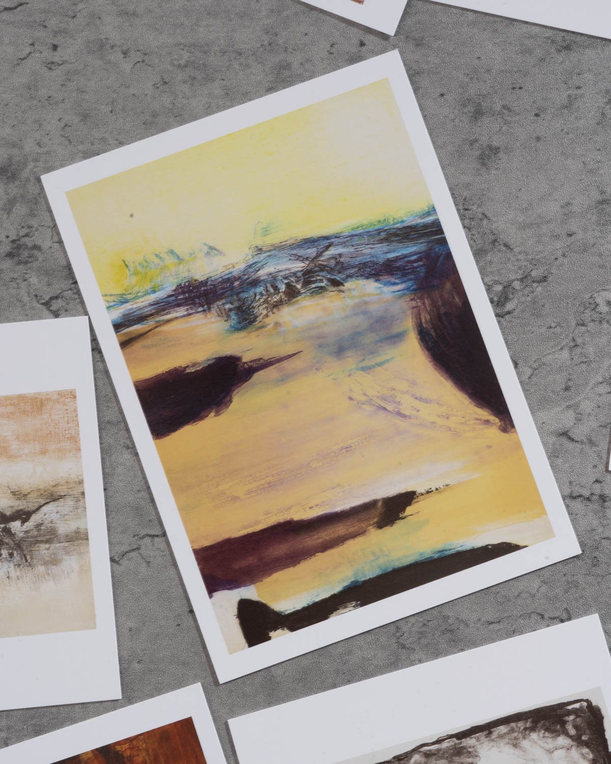 Zao Wou Ki Postcard, 'Untitled' 1974, large