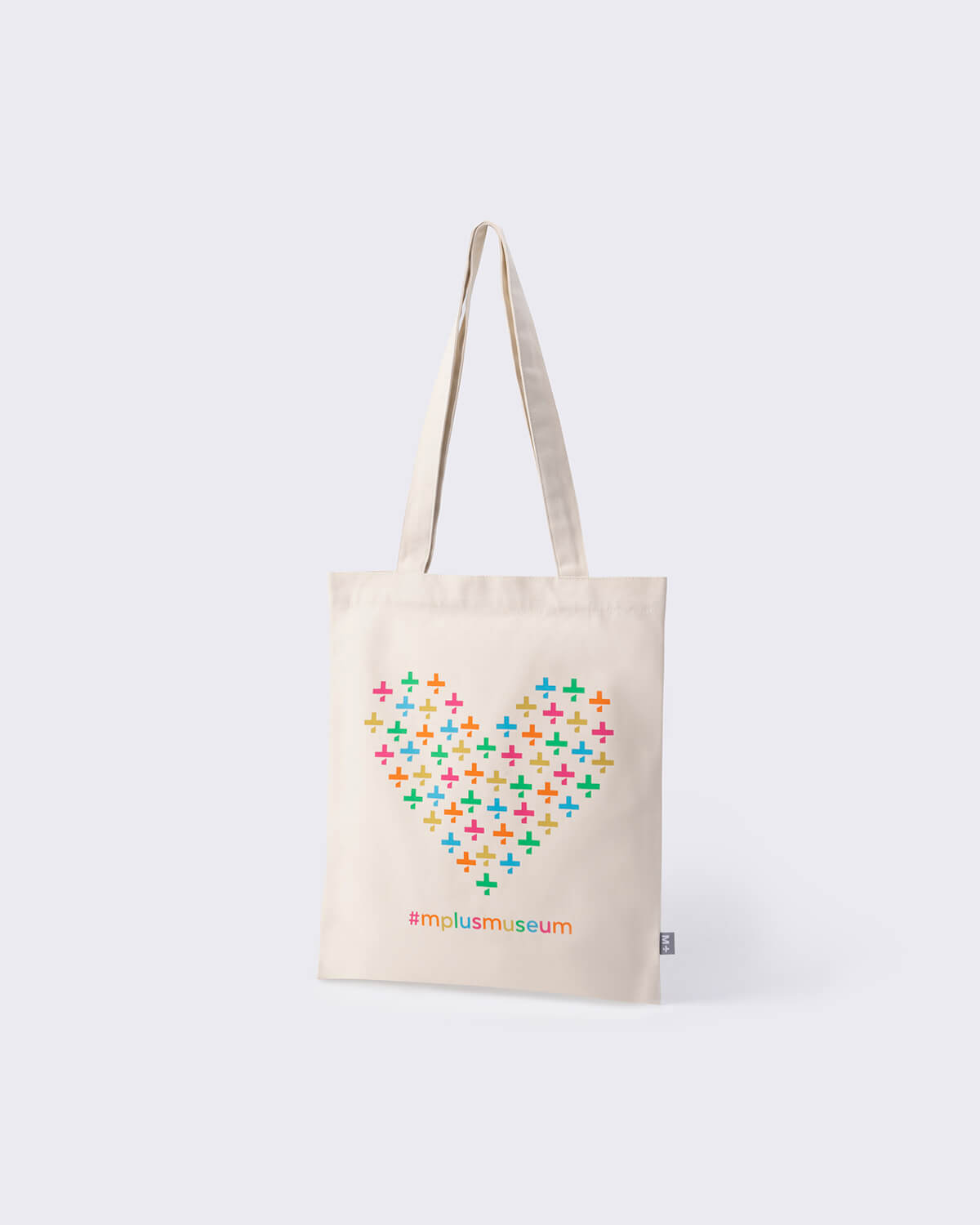 M+ LOGO HEART TOTE