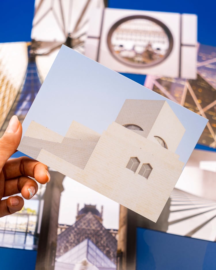 I.M. Pei 'View of The Museum of Islamic Art' Postcard
