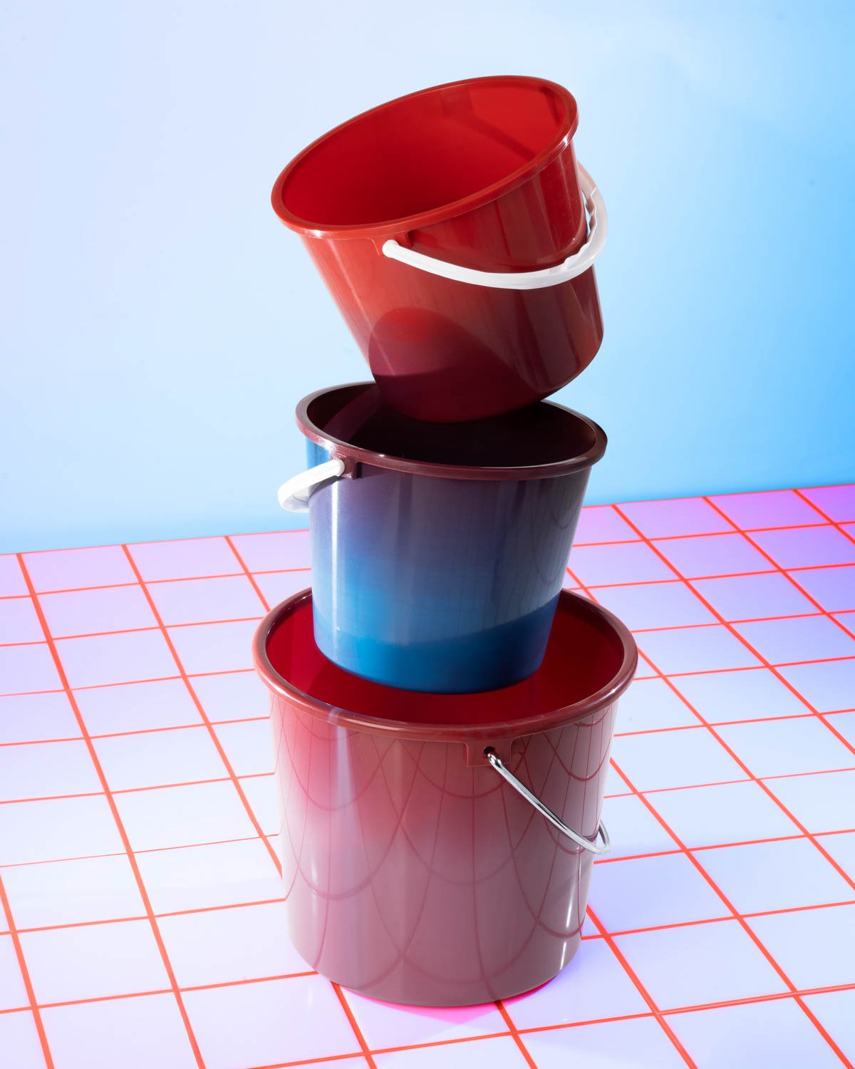 THESEUS CHAN, RED A PLASTIC PAIL (3.5L / 1GAL), , large