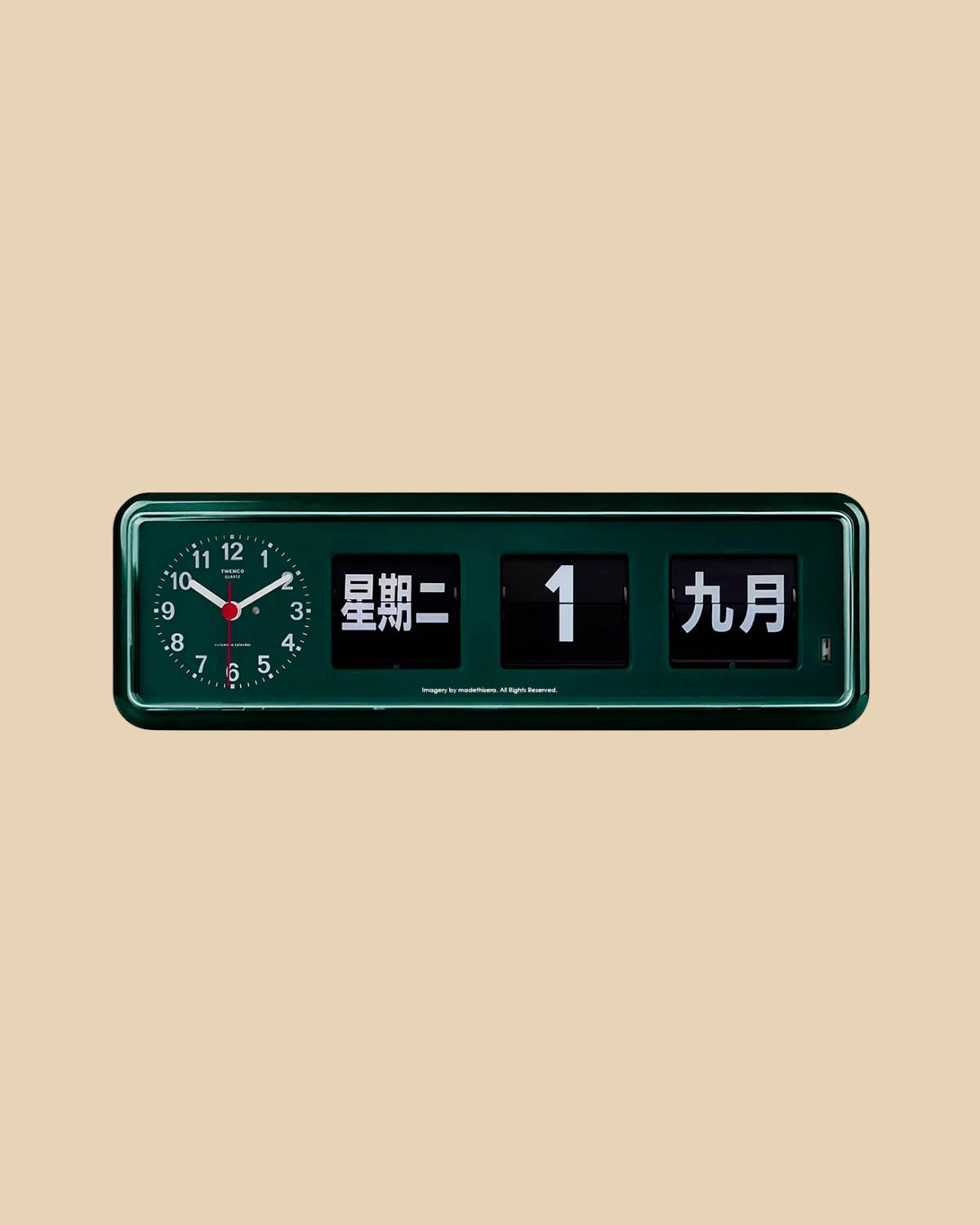 TWEMCO BQ-38 Table Clock, , large