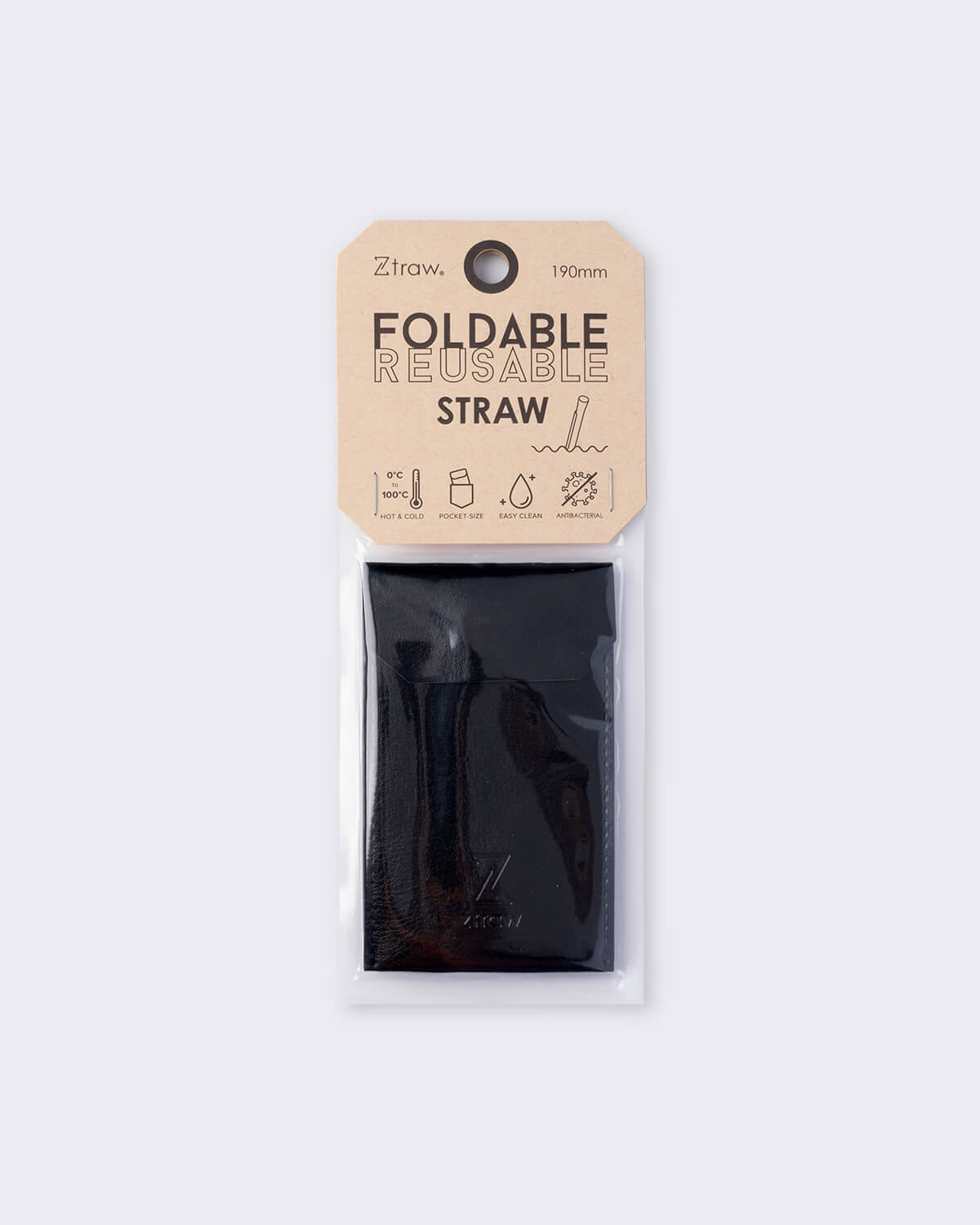 Ztraw Foldable Reusable Straw With Pouch