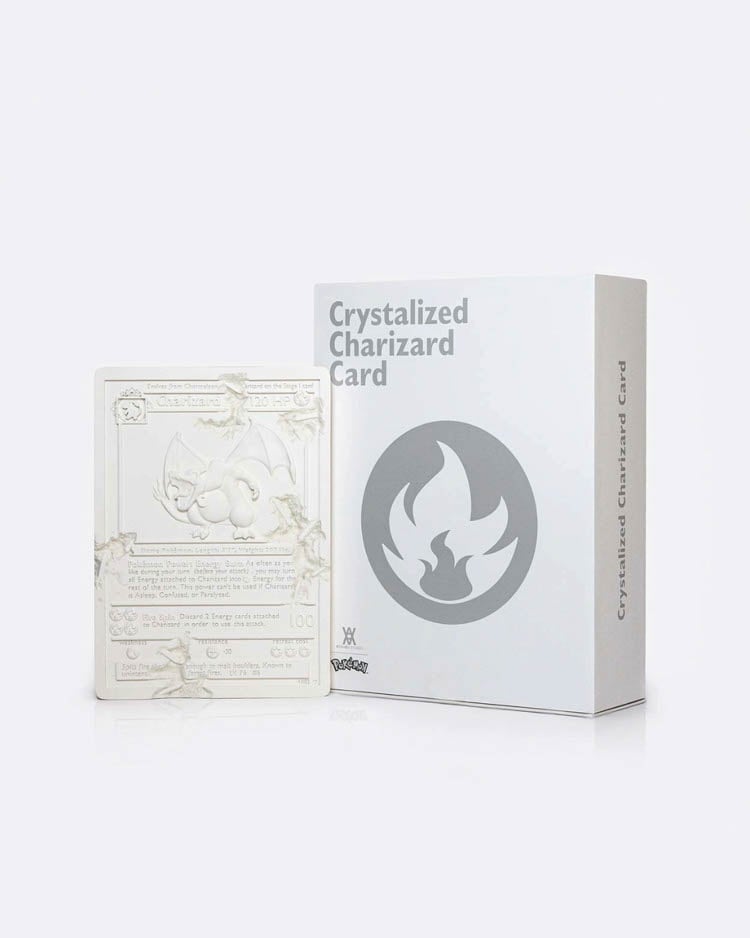 Daniel Arsham × Pokémon Crystalized Charizard Card (White)