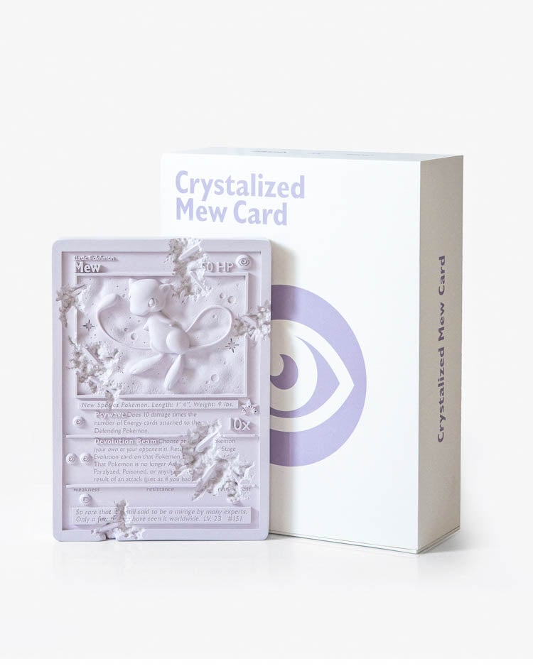 Daniel Arsham × Pokémon Crystalized Mew Card (Purple)