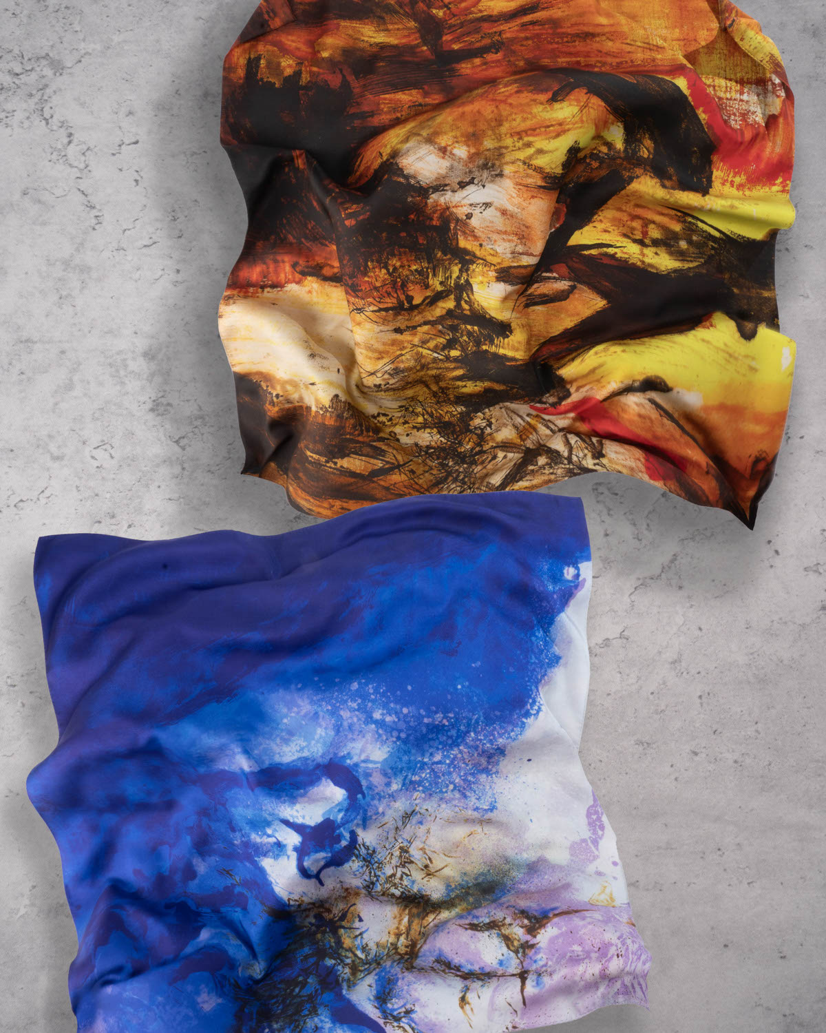 Zao Wou-Ki Scarf, 'Untitled' 1969, large