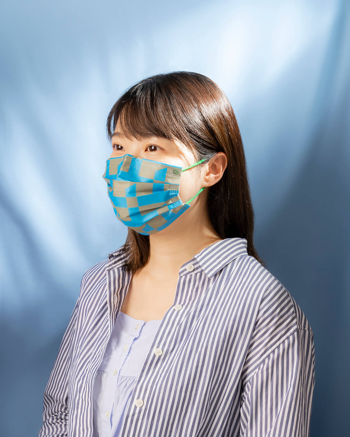 M+ Disposable Mask by Gimans Care (10 PC), Blue, large