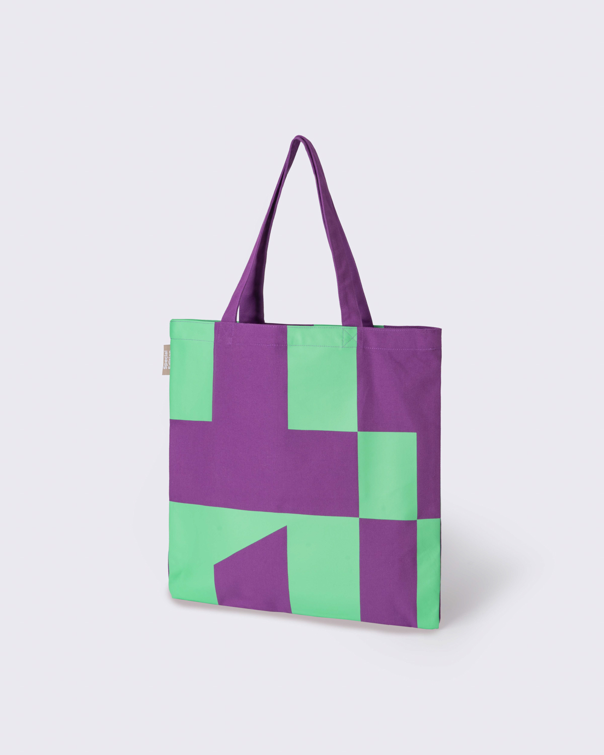 M+ CORE TOTE BAG - GREEN AND PURPLE, Green/Purple, large