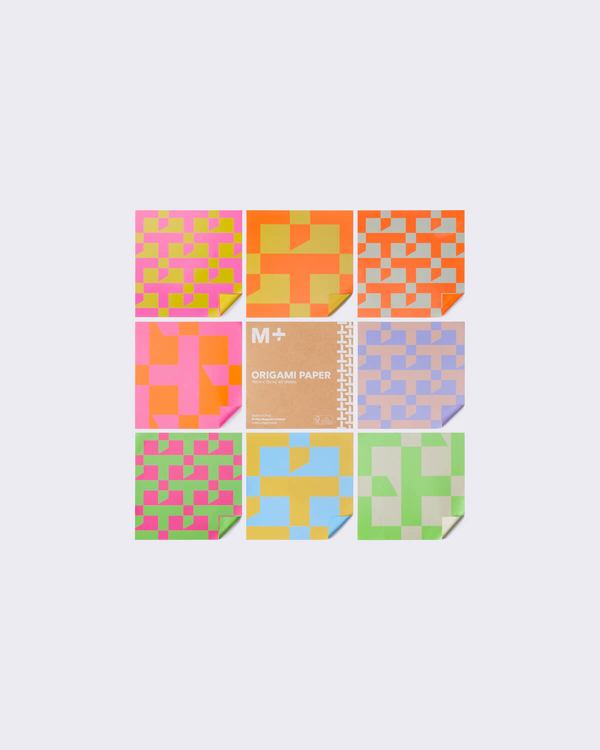 M+ Monogram Origami Paper