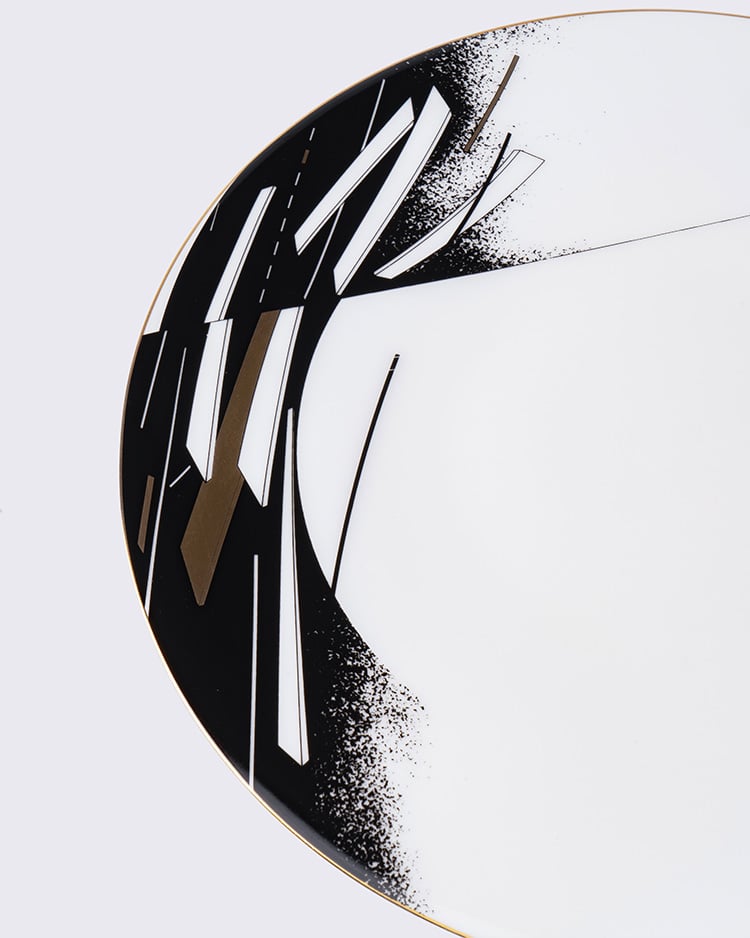 Zaha Hadid Design 'Beam' Plate Set B (Set of 2)