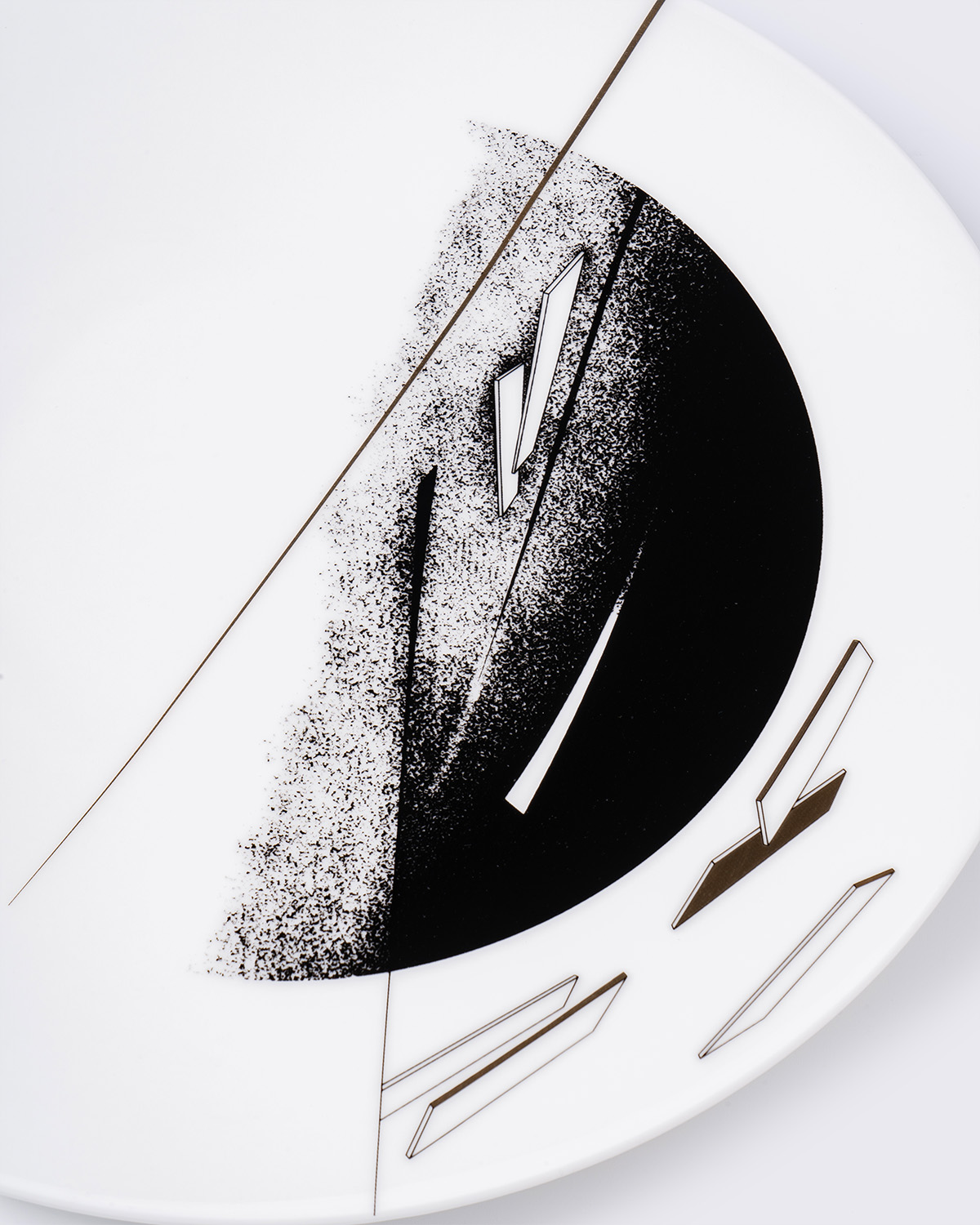Zaha Hadid 'Beam' Plate Set A (Set of 2)
