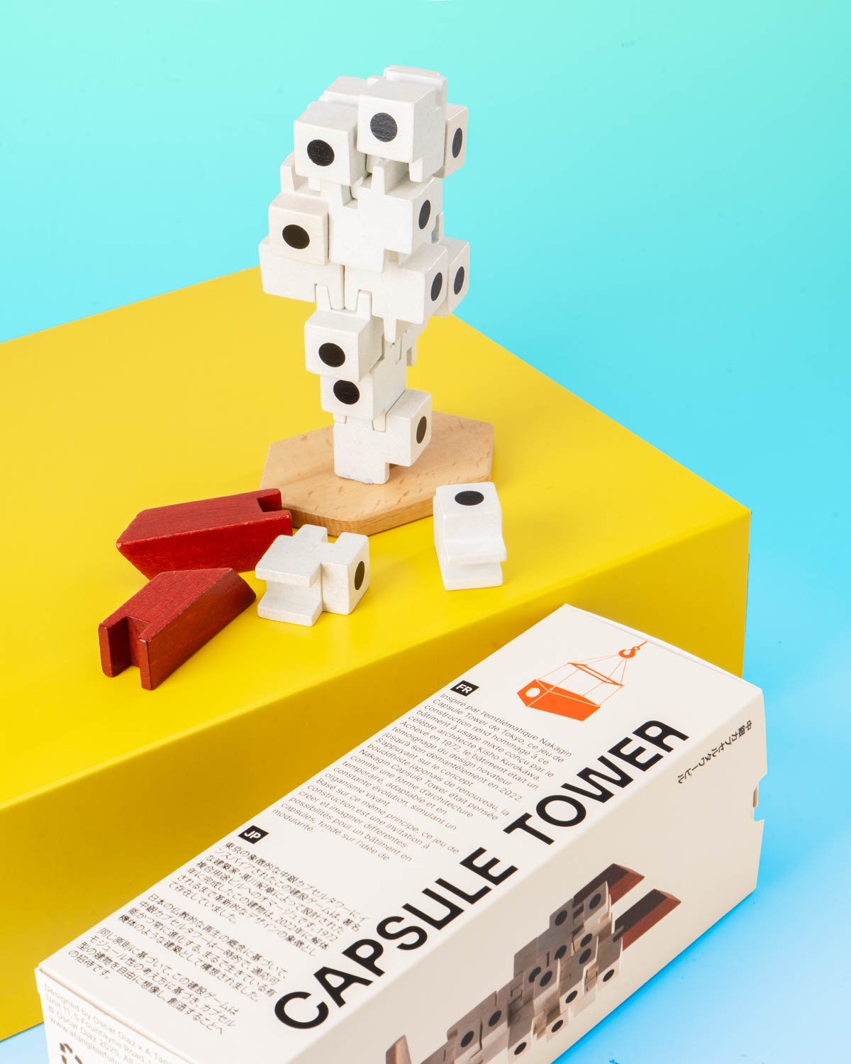 Nakagin Capsule Tower Wooden Block Set, , large