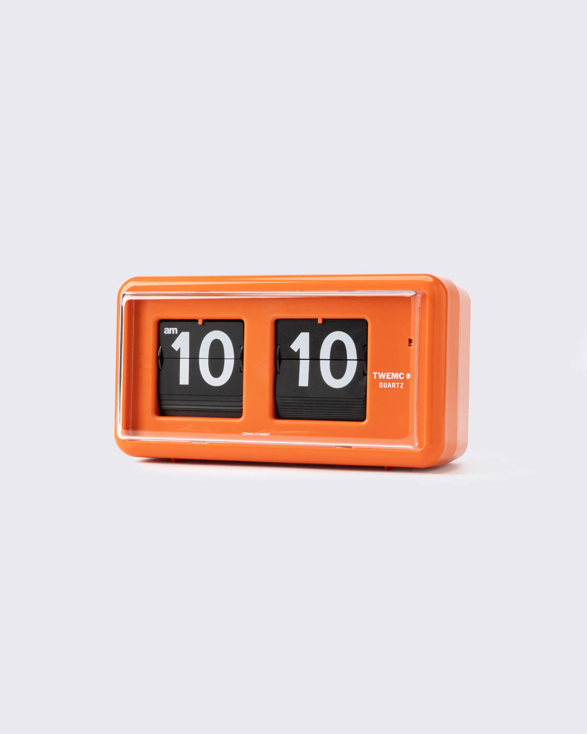 TWEMCO QT-30 Table Clock, Orange, large
