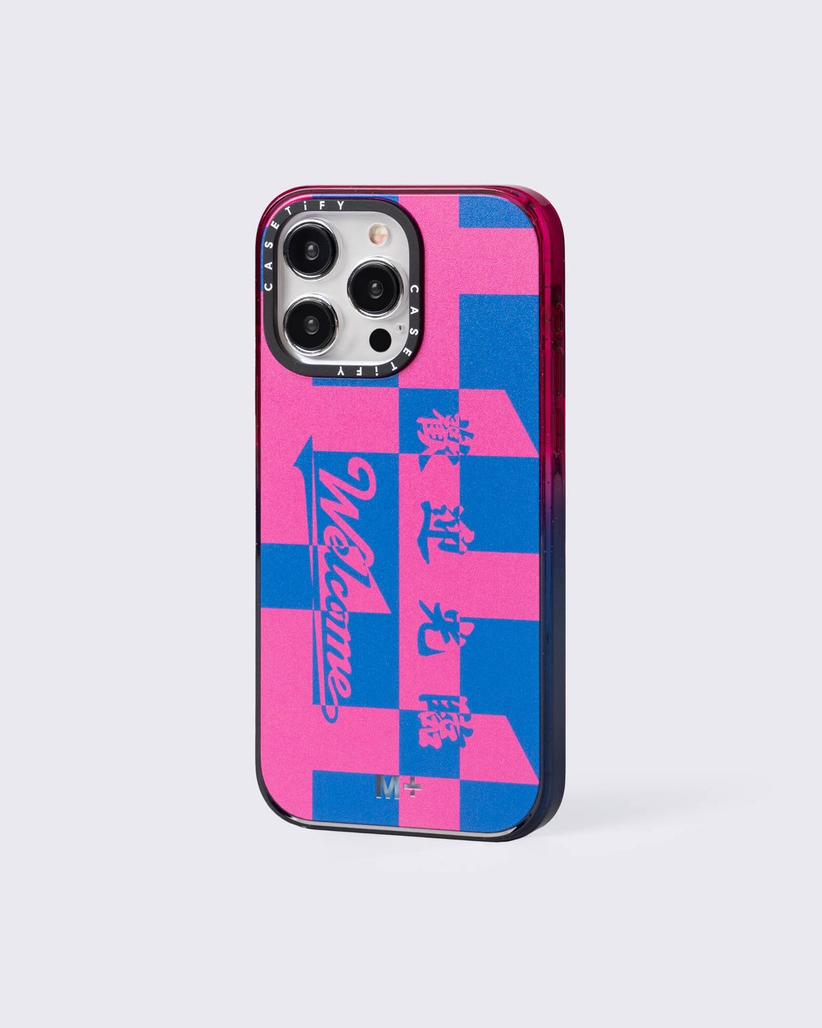 M+ Monogram Phone Case - Pink/Blue