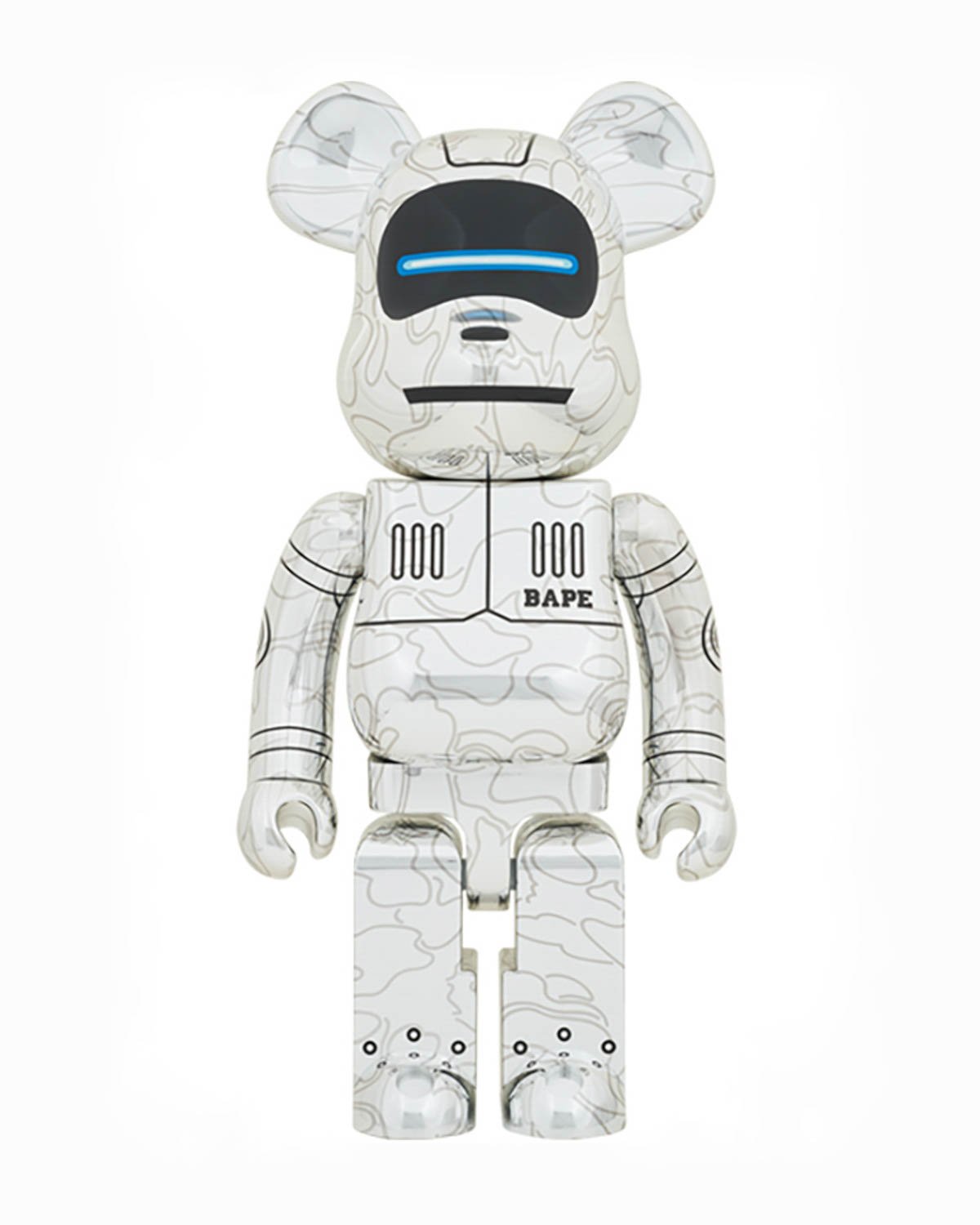 BE@RBRICK SORAYAMA X BABY MILO® SILVER