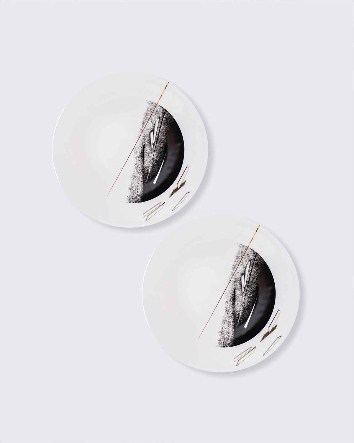 Zaha Hadid 'Beam' Plate Set A (Set of 2)