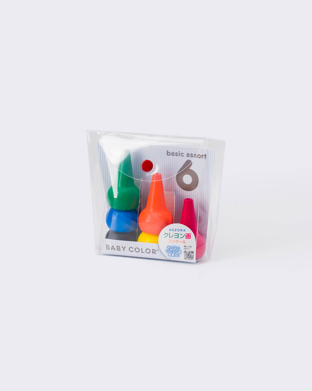 AOZORA Baby Color 6-Piece Crayon Set