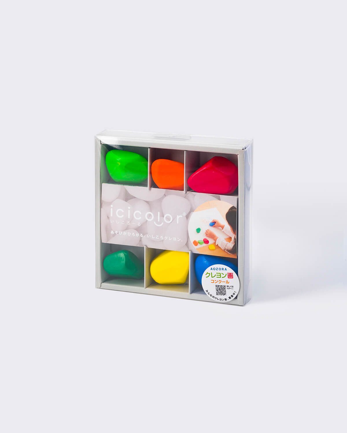 AOZORA  Icicolor 6-Piece Crayon Set