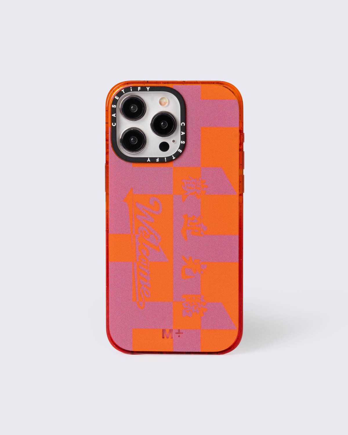 M+ Monogram Phone Case - Orange/Mauve