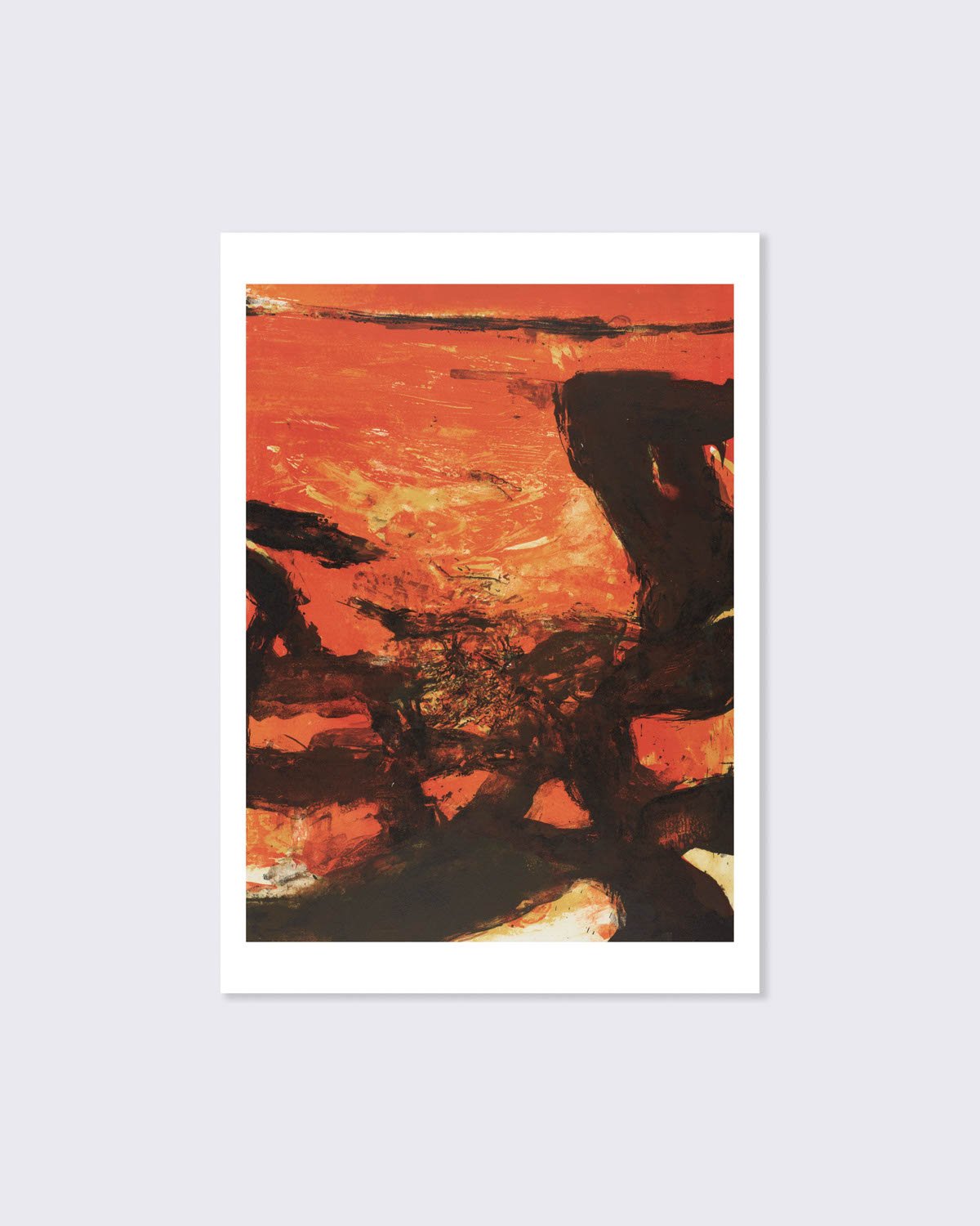 Zao Wou Ki Postcard, 'Untitled' 1978, large