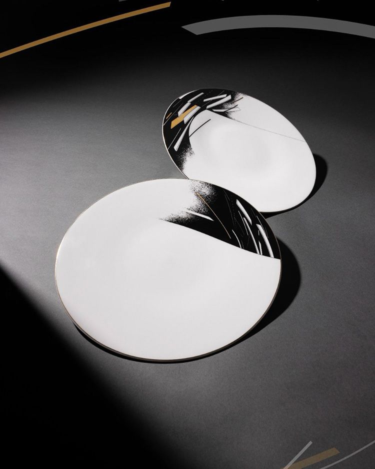Zaha Hadid Design 'Beam' Plate Set C (Set of 2)