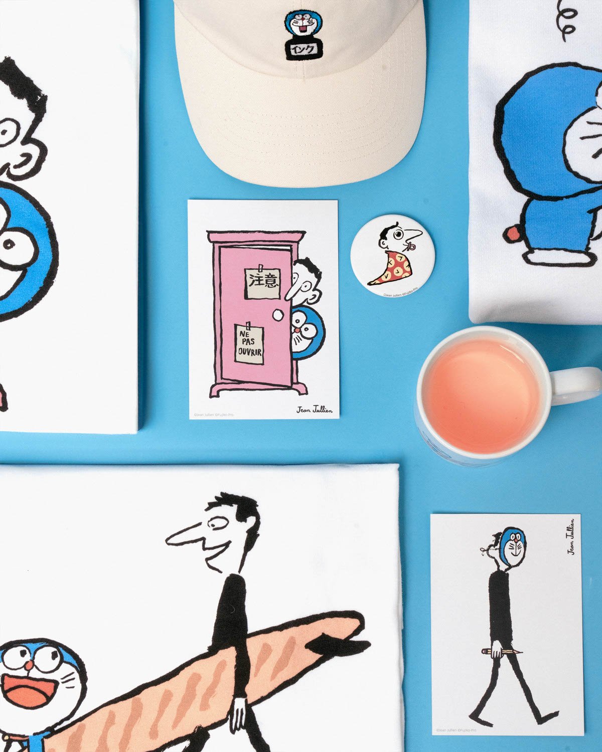 Doraemon & Jean Jullien Postcard Set, , large