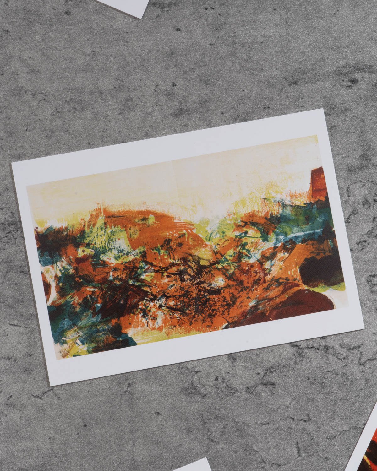 Zao Wou Ki Postcard, 'Untitled' 1977, large