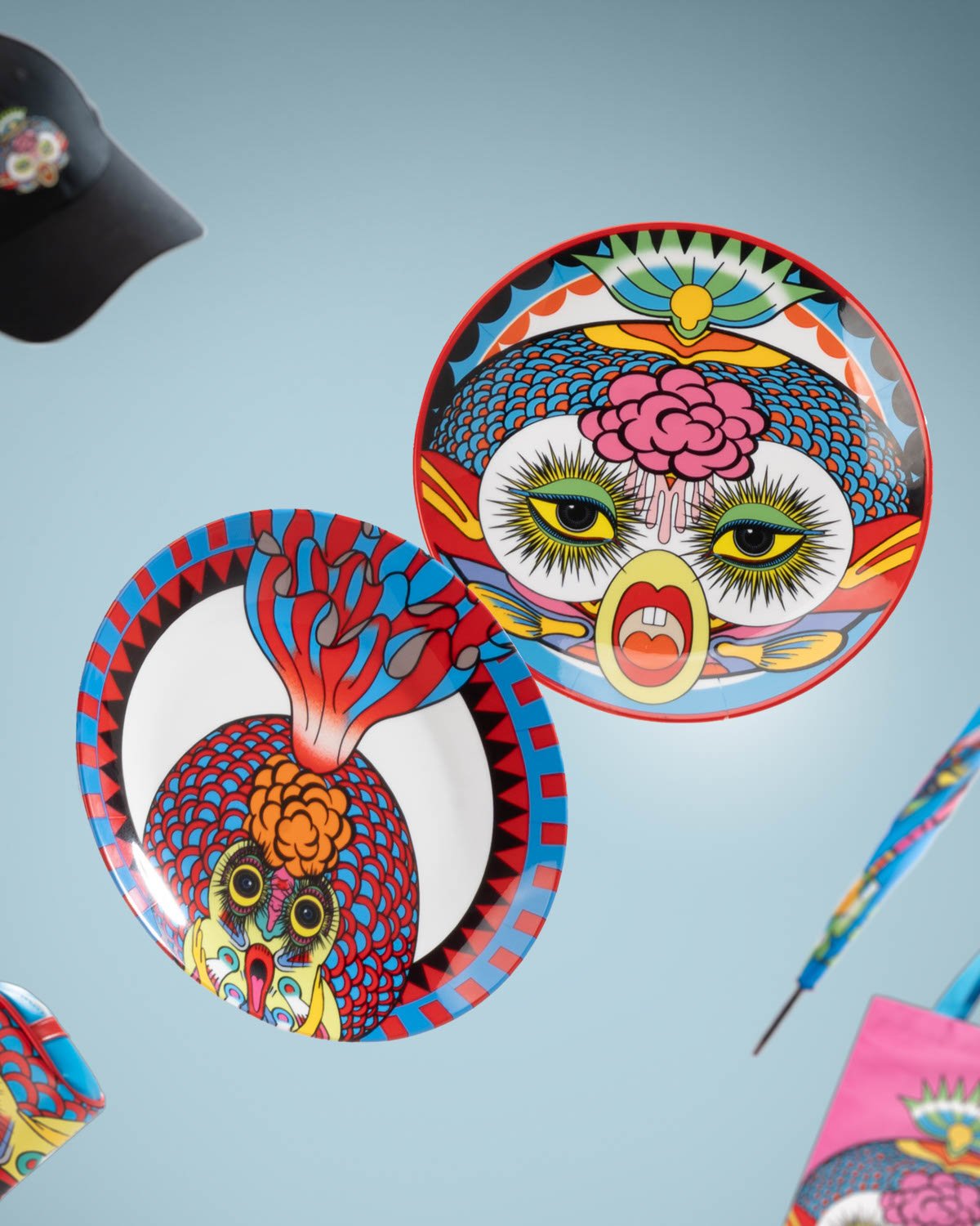 田名網敬一餐碟, , large