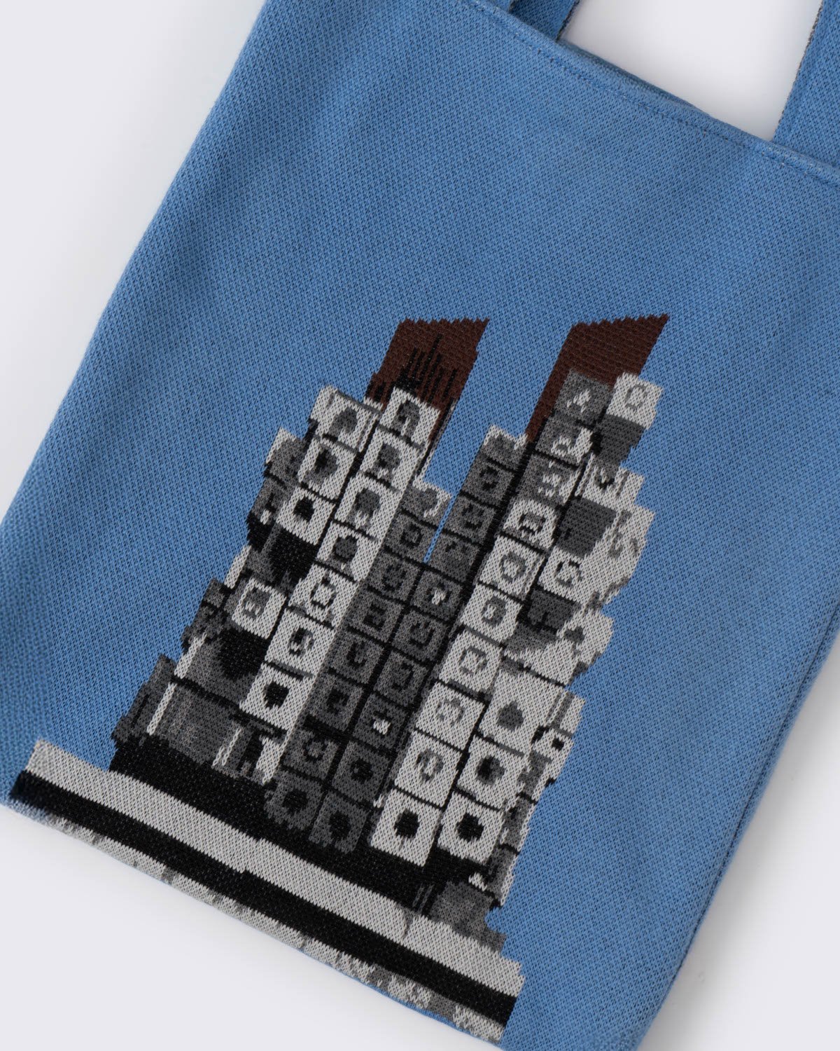 NAKAGIN, KNITTED BAG, 藍色, large