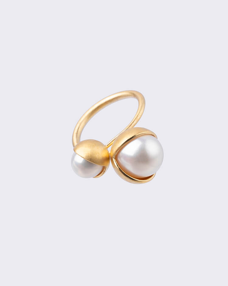 Obellery Fruity Double Pearl Ring
