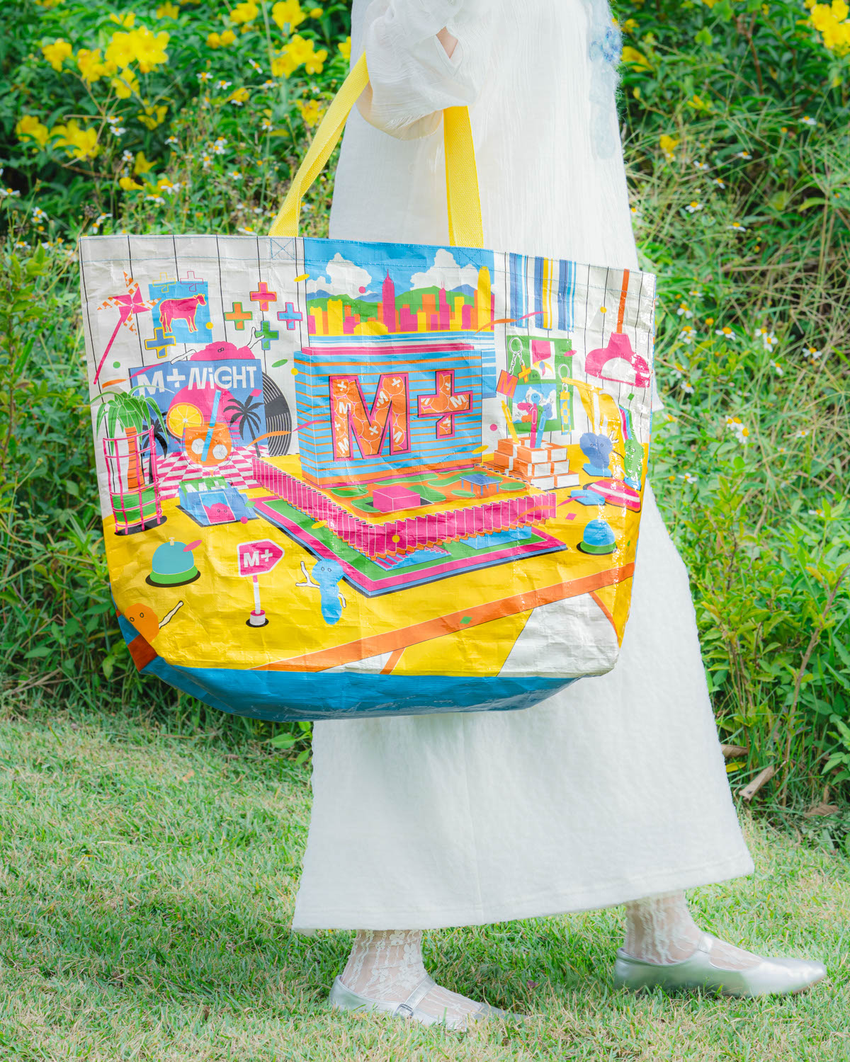 M+ 4th Anniversary Shopping Tote, , large